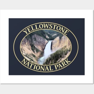 Lower Falls of Yellowstone River at Yellowstone National Park in Wyoming Posters and Art